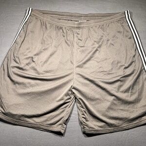 Champion Big & Tall Shorts Size 6XL Gray w/ Black and White Stripe